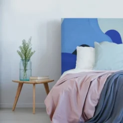 MyQuintus Têtes De Lit Tête De Lit Avec Housse Bleu 180 Cm -Tables De Chevet Soldes tete de lit avec housse bleu 180 cm 39