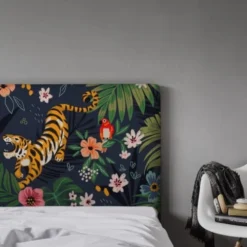 MyQuintus Têtes De Lit Tête De Lit Avec Housse Bleu 180 Cm -Tables De Chevet Soldes tete de lit avec housse bleu 180 cm 50