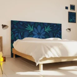 MyQuintus Têtes De Lit Tête De Lit Avec Housse Bleu Prusse 160 Cm -Tables De Chevet Soldes tete de lit avec housse bleu prusse 160 cm 1