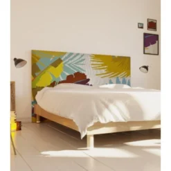 MyQuintus Têtes De Lit Tête De Lit Avec Housse Jaune 160 Cm -Tables De Chevet Soldes tete de lit avec housse jaune 160 cm 1