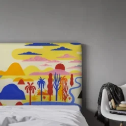 MyQuintus Têtes De Lit Tête De Lit Avec Housse Multicolore 160 Cm -Tables De Chevet Soldes tete de lit avec housse multicolore 160 cm 4