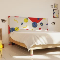 MyQuintus Têtes De Lit Tête De Lit Avec Housse Rouge 140 Cm -Tables De Chevet Soldes tete de lit avec housse rouge 140 cm 1