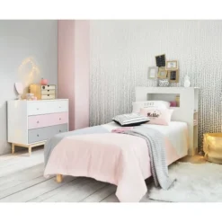 Maisons Du Monde Têtes De Lit Tête De Lit Blanche 140 Avec Rangements -Tables De Chevet Soldes tete de lit blanche 140 avec rangements 1000 6 38 159364 3