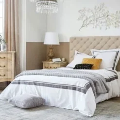 Maisons Du Monde Têtes De Lit Tête De Lit Capitonnée En Lin L 160 Cm 11 Maisons Du Monde Têtes De Lit Tête De Lit Capitonnée En Lin L 160 Cm -Tables De Chevet Soldes tete de lit capitonnee en lin l 160 cm 1000 10 38 110697 14