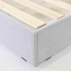 Homifab Têtes De Lit Tête De Lit Capitonnée En Tissu Gris Clair 160 Cm -Tables De Chevet Soldes tete de lit capitonnee en tissu gris clair 160 cm 5