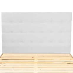 Homifab Têtes De Lit Tête De Lit Capitonnée En Tissu Gris Clair 160 Cm -Tables De Chevet Soldes tete de lit capitonnee en tissu gris clair 160 cm 8