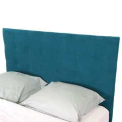 Homifab Têtes De Lit Tête De Lit Capitonnée En Velours Bleu Canard 160 Cm -Tables De Chevet Soldes tete de lit capitonnee en velours bleu canard 160 cm 5