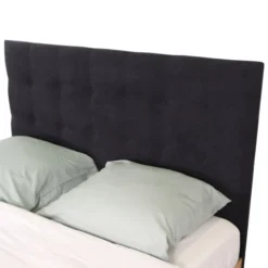 Homifab Têtes De Lit Tête De Lit Capitonnée En Velours Gris Anthracite 140 Cm -Tables De Chevet Soldes tete de lit capitonnee en velours gris anthracite 140 cm 5