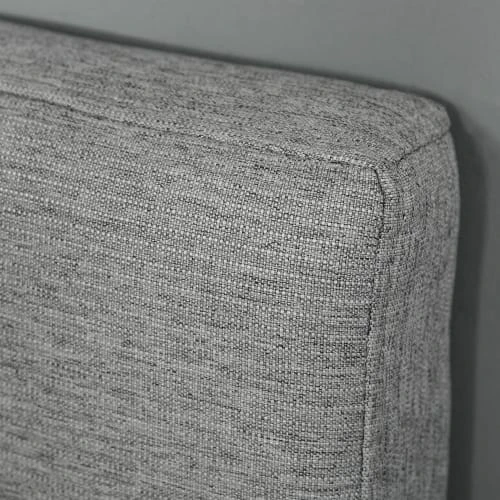 Homcom Têtes De Lit Tête De Lit Capitonnée Rembourrée MDF Coton Polyester Gris 7 Homcom Têtes De Lit Tête De Lit Capitonnée Rembourrée MDF Coton Polyester Gris – Image 5