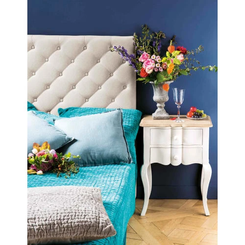Maisons Du Monde Lits Et Linge De Lit Tête De Lit Capitonnée Vintage En Lin L 180 Cm 5 Maisons Du Monde Lits Et Linge De Lit Tête De Lit Capitonnée Vintage En Lin L 180 Cm – Image 5