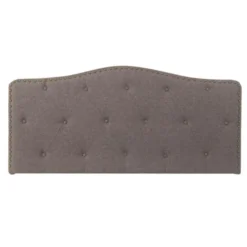 Wadiga Têtes De Lit Tête De Lit Classique Capitonnée Polyester Gris Foncé L146cm