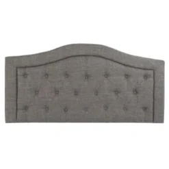 Wadiga Têtes De Lit Tête De Lit Classique Capitonnée Polyester Gris L146cm -Tables De Chevet Soldes tete de lit classique capitonnee polyester gris l146cm 6