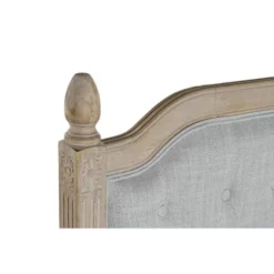 Wadiga Têtes De Lit Tête De Lit Classique En Bois Et Tissu Capitonné Lin Gris L160cm -Tables De Chevet Soldes tete de lit classique en bois et tissu capitonne lin gris l160cm 3