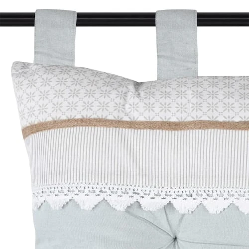 Lovely Casa Têtes De Lit Tête De Lit Coton Azur 45x70cm 4 Lovely Casa Têtes De Lit Tête De Lit Coton Azur 45x70cm – Image 2