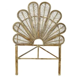 Wadiga Têtes De Lit Tête De Lit Demi-lune Rotin 90x4x128cm