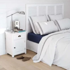 Maisons Du Monde Têtes De Lit Tête De Lit En Bois Blanche L 160 Cm -Tables De Chevet Soldes tete de lit en bois blanche l 160 cm 1000 14 6 110378 2