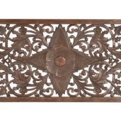 GINER Y COLOMER Têtes De Lit Tête De Lit En Bois De Manguier Couleur Noyer