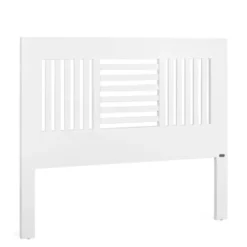 MOYCOR Têtes De Lit Tête De Lit En Bois De Mindi Blanc L165