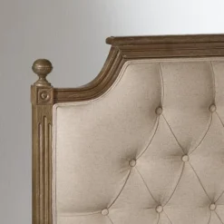 Robin Des Bois Têtes De Lit Tête De Lit En Chêne Et Lin -Tables De Chevet Soldes tete de lit en chene et lin 5