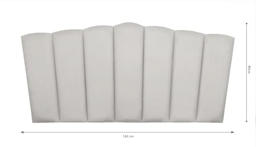 RNT By Really Nice Things Têtes De Lit Tête De Lit En Contreplaqué Et Velours Gris Chaleureux. 6 RNT By Really Nice Things Têtes De Lit Tête De Lit En Contreplaqué Et Velours Gris Chaleureux. – Image 4