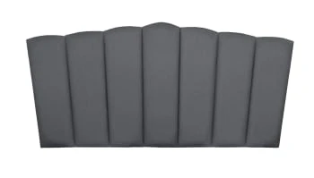 RNT By Really Nice Things Têtes De Lit Tête De Lit En Contreplaqué Et Velours Gris Chaleureux. 7 RNT By Really Nice Things Têtes De Lit Tête De Lit En Contreplaqué Et Velours Gris Chaleureux. – Image 5