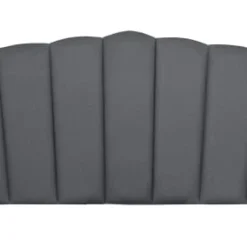 RNT By Really Nice Things Têtes De Lit Tête De Lit En Contreplaqué Et Velours Gris Froid.