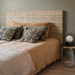 Grenier Alpin Têtes De Lit Tête De Lit En Kubu 154 Cm Pour Lit De 140 Cm De Large -Tables De Chevet Soldes tete de lit en kubu 154 cm pour lit de 140 cm de large 2