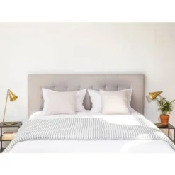 Drawer Têtes De Lit Tête De Lit En Tissu 170 Cm Gris Clair -Tables De Chevet Soldes tete de lit en tissu 170 cm gris clair 2