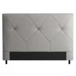 Usinestreet Têtes De Lit Tête De Lit En Tissu BAILA - Gris Clair, Largeur - 140 Cm