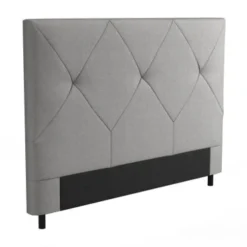 Usinestreet Têtes De Lit Tête De Lit En Tissu BAILA - Gris Clair, Largeur - 140 Cm -Tables De Chevet Soldes tete de lit en tissu baila gris clair largeur 140 cm 4