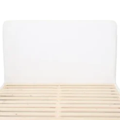 Homifab Têtes De Lit Tête De Lit En Tissu Bouclette Blanc 140 Cm -Tables De Chevet Soldes tete de lit en tissu bouclette blanc 140 cm 2