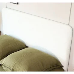 Homifab Têtes De Lit Tête De Lit En Tissu Bouclette Blanc 160 Cm -Tables De Chevet Soldes tete de lit en tissu bouclette blanc 160 cm 3