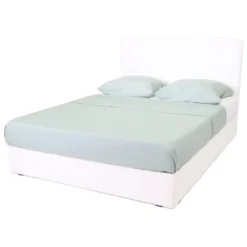 Homifab Têtes De Lit Tête De Lit En Tissu Bouclette Blanc 160 Cm -Tables De Chevet Soldes tete de lit en tissu bouclette blanc 160 cm 4