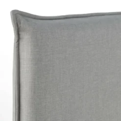 Oviala Têtes De Lit Tête De Lit En Tissu Gris Clair 140 Cm -Tables De Chevet Soldes tete de lit en tissu gris clair 140 cm 2