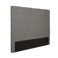 Usinestreet Têtes De Lit Tête De Lit En Tissu WILLY - Gris, Largeur - 140 Cm -Tables De Chevet Soldes tete de lit en tissu willy gris largeur 140 cm 3