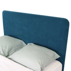 Homifab Têtes De Lit Tête De Lit En Velours Bleu Canard 160 Cm -Tables De Chevet Soldes tete de lit en velours bleu canard 160 cm 4