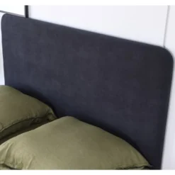 Homifab Têtes De Lit Tête De Lit En Velours Gris Anthracite 160 Cm -Tables De Chevet Soldes tete de lit en velours gris anthracite 160 cm 3