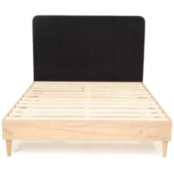 Homifab Têtes De Lit Tête De Lit En Velours Gris Anthracite 160 Cm -Tables De Chevet Soldes tete de lit en velours gris anthracite 160 cm 4