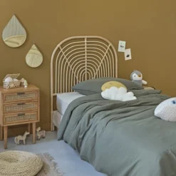 Bois Dessus Bois Dessous Têtes De Lit Tête De Lit Enfant Bohème En Rotin 90 Cm -Tables De Chevet Soldes tete de lit enfant boheme en rotin 90 cm 2