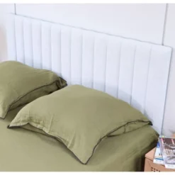 Homifab Têtes De Lit Tête De Lit Matelassé En Tissu Gris Clair 140 Cm -Tables De Chevet Soldes tete de lit matelasse en tissu gris clair 140 cm 2