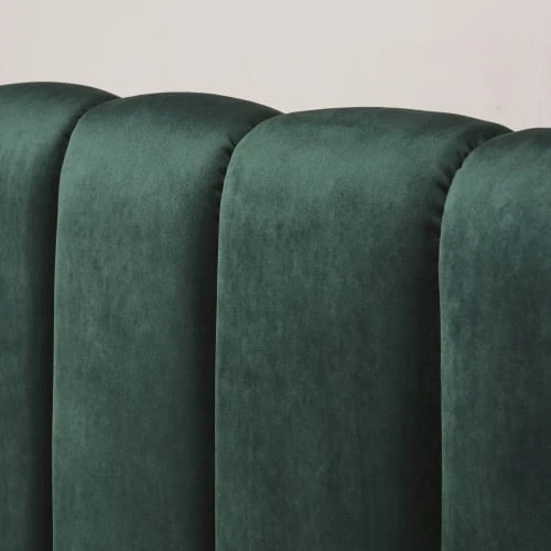 Maisons Du Monde Têtes De Lit Tête De Lit Matelassée 160 En Velours Vert 4 Maisons Du Monde Têtes De Lit Tête De Lit Matelassée 160 En Velours Vert – Image 2