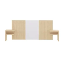 TEMAHOME Têtes De Lit Tête De Lit Placage Blanc Et Chêne Clair