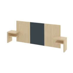 TEMAHOME Têtes De Lit Tête De Lit Placage Gris Anthracite Et Chêne Clair 10 TEMAHOME Têtes De Lit Tête De Lit Placage Gris Anthracite Et Chêne Clair -Tables De Chevet Soldes tete de lit placage gris anthracite et chene clair 2