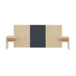 TEMAHOME Têtes De Lit Tête De Lit Placage Gris Anthracite Et Chêne Clair