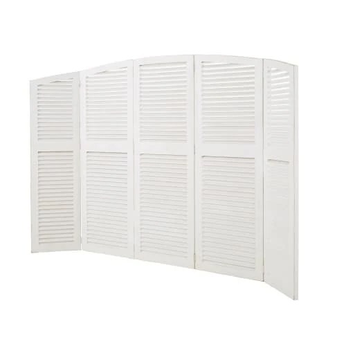 Maisons Du Monde Têtes De Lit Tête De Lit Pliante Avec Persiennes Blanche 4 Maisons Du Monde Têtes De Lit Tête De Lit Pliante Avec Persiennes Blanche – Image 2