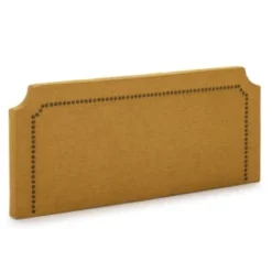 HOMN Têtes De Lit Tête De Lit Tapissée 140x60 Cm Gris, Clous En Marron 13 HOMN Têtes De Lit Tête De Lit Tapissée 140x60 Cm Gris, Clous En Marron -Tables De Chevet Soldes tete de lit tapissee 140x60 cm moutarde clous en marron