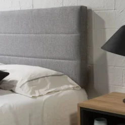 HOMN Têtes De Lit Tête De Lit Tapissée 150x60 Cm Couleur Gris, 8 Cm D'épaisseur -Tables De Chevet Soldes tete de lit tapissee 150x60 cm couleur gris 8 cm d epaisseur 10