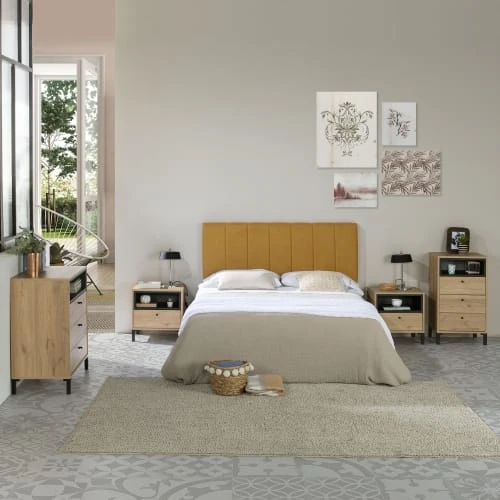 HOMN Têtes De Lit Tête De Lit Tapissée 150x60 Cm Couleur Moutarde, 8 Cm D'épaisseur 4 HOMN Têtes De Lit Tête De Lit Tapissée 150x60 Cm Couleur Moutarde, 8 Cm D'épaisseur – Image 2