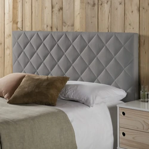 HOMN Têtes De Lit Tête De Lit Tapissée 150x60 Cm En Couleur Gris 4 HOMN Têtes De Lit Tête De Lit Tapissée 150x60 Cm En Couleur Gris – Image 2