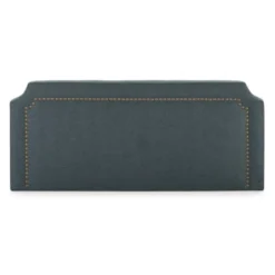 HOMN Têtes De Lit Tête De Lit Tapissée 160x60 Cm Bleu, Clous En Marron 11 HOMN Têtes De Lit Tête De Lit Tapissée 160x60 Cm Bleu, Clous En Marron -Tables De Chevet Soldes tete de lit tapissee 160x60 cm bleu clous en marron 3